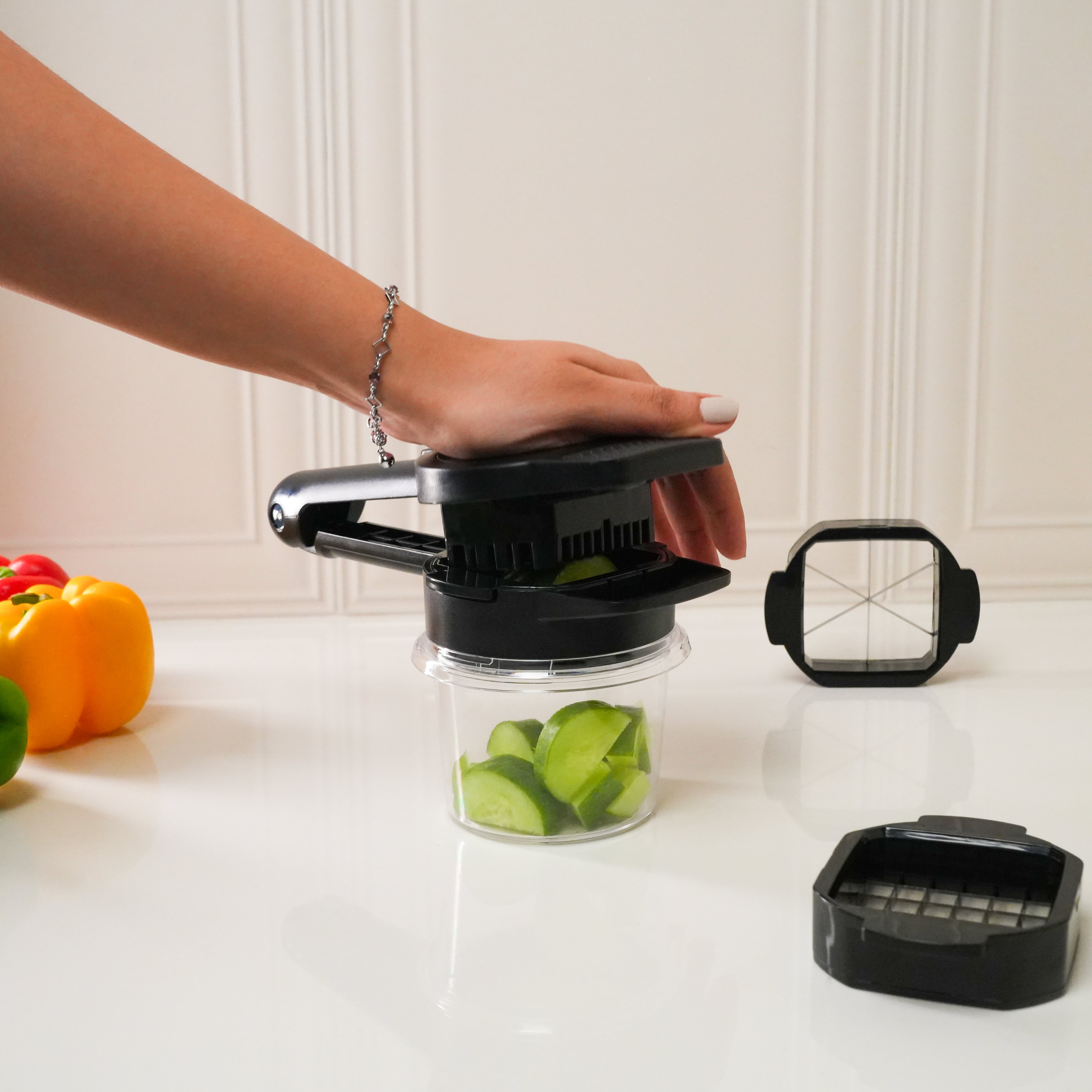 Multi Purpose 5-in-1 Veggie Cutter & Food Chopper