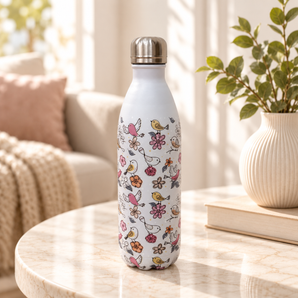 Floral Print Stainless Steel Water Bottle (1.5L)