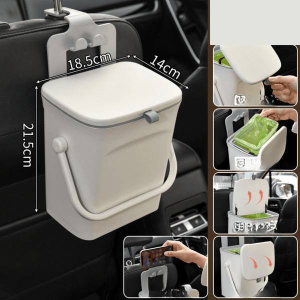 Car-Mounted Trash Can and Storage Bucket