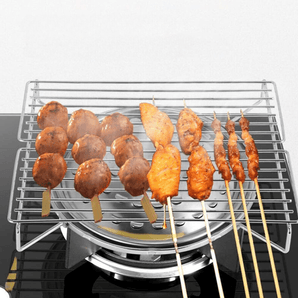 Portable Stainless Steel BBQ Grill Set