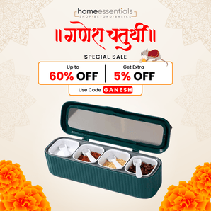 4-in-1 Separated Seasoning Container Set {Ganesh Chaturthi SALE 5% OFF} - USE CODE 🏷️ "GANESH"