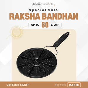 Thermal Anti-Burn Black Cooking Plate {RAKSHA BANDHAN SALE 5% OFF} - USE CODE 🏷️ "RAKHI"