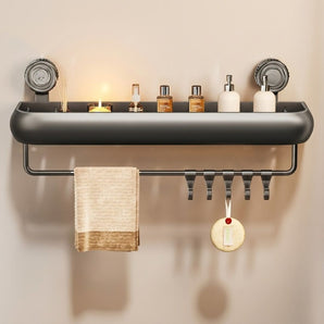 Wall Mounted Storage Rack with Hooks