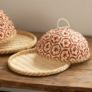 Handmade Rattan Woven Food Cover Basket