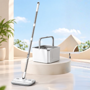 Multi-Functional Mop and Bucket with Hidden Brush
