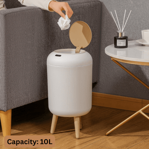 Premium Trash Can with Foot for Bedroom & Hall