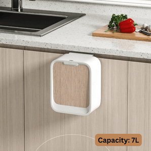 Space-Saving Hanging Trash Cans for Kitchen