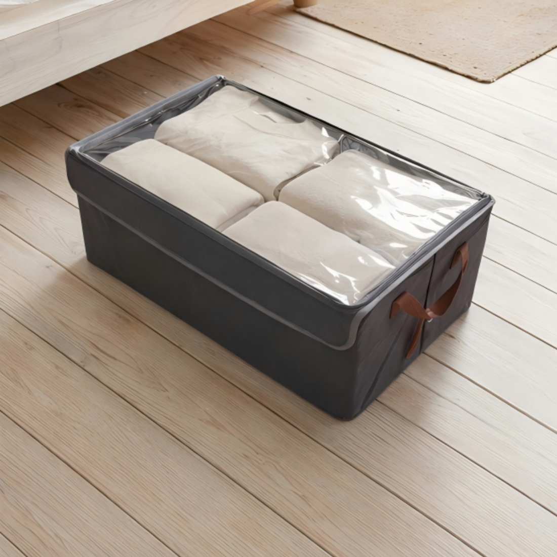 Fold & Stack Dustproof Storage Basket