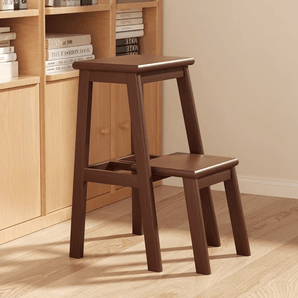 Multi-Purpose Solid Wood Folding Ladder Stool