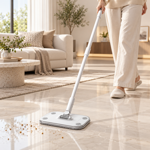 Flexible Floor Cleaning Mop with Disposable Cloth Holder