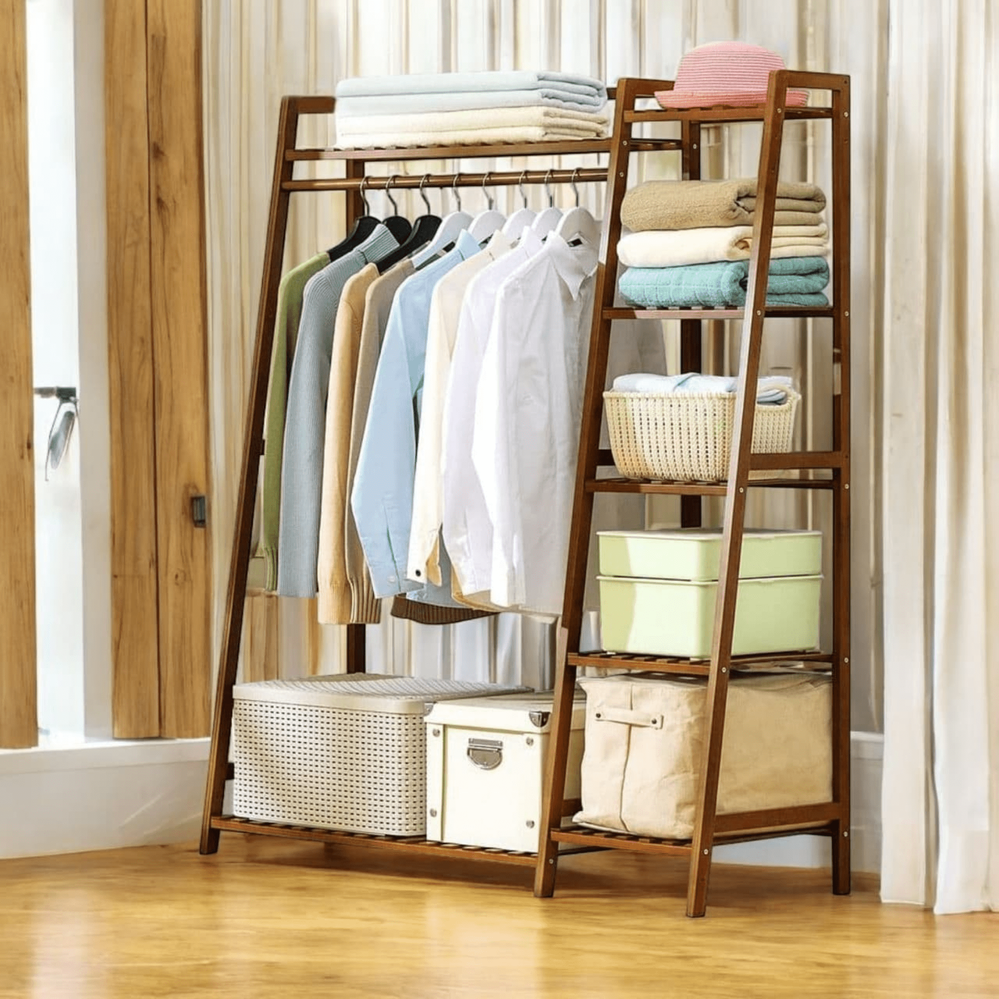 Bamboo Nursery Clothes Rack Big W Wooden Clothes Rack Sold On Temu