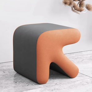 Multi-Purpose Creative Arrow-Shaped Leather Ottoman Foot Stool