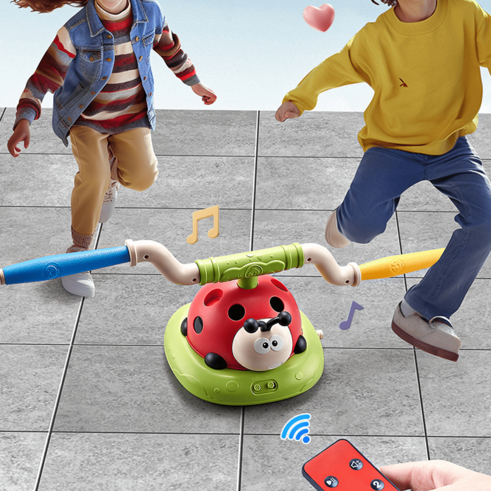 Ladybug Exercise Multifunctional 3-in-1 Ladybug Sports Set for Kids Exercise Fun