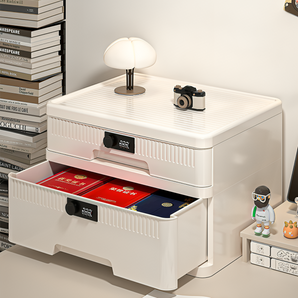 Multi-Layer Storage Cabinet With Independent Password Locks