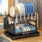 All In One 2 Tier Dish Drain Rack