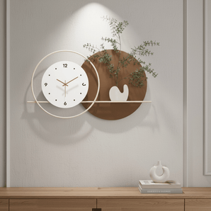 Modern & Stylish Dual-Tone Wall Clock