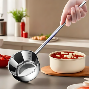 Premium Stainless Steel Soup Ladle with Long Handle