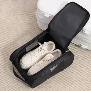 Travel Mesh Shoe Pouch with Handle & Ventilation