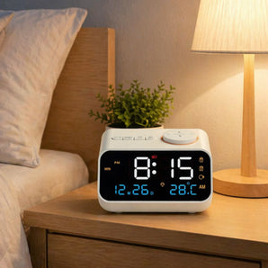 Smart LED Alarm Clock Temperature Humidity Display Clock