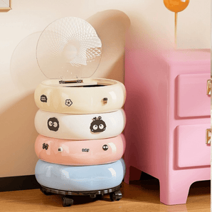 Premium Trash Can with Lid and Wheel (35cm)