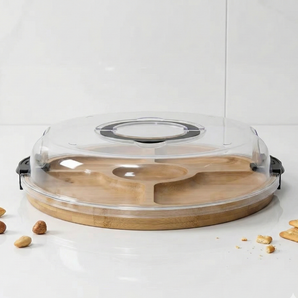 Multi-Use Wooden Salad & Snack Storage Box