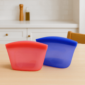 Reusable Silicone Food Storage Bags with Leakproof Airtight Seal