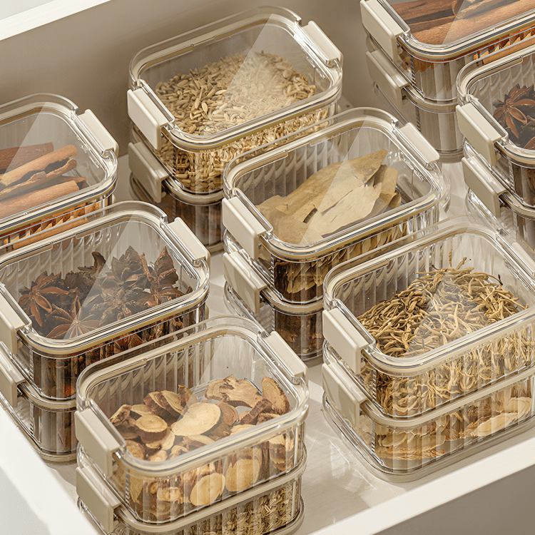 Food Stack Container Transparent Stacking Food Storage Containers
