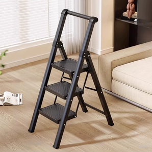 Space-Saving Lightweight Carbon Steel Utility Ladder