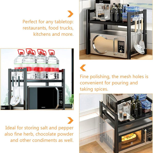 Kitchen Adjustable Standing Shelving Rack – HOME ESSENTIALS