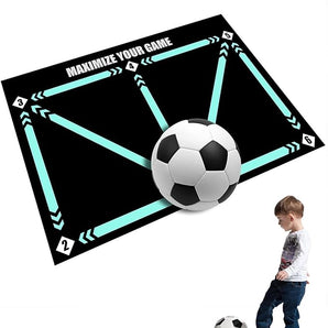 Non-Slip Football Training Control Mat for Skill Development (90cm)