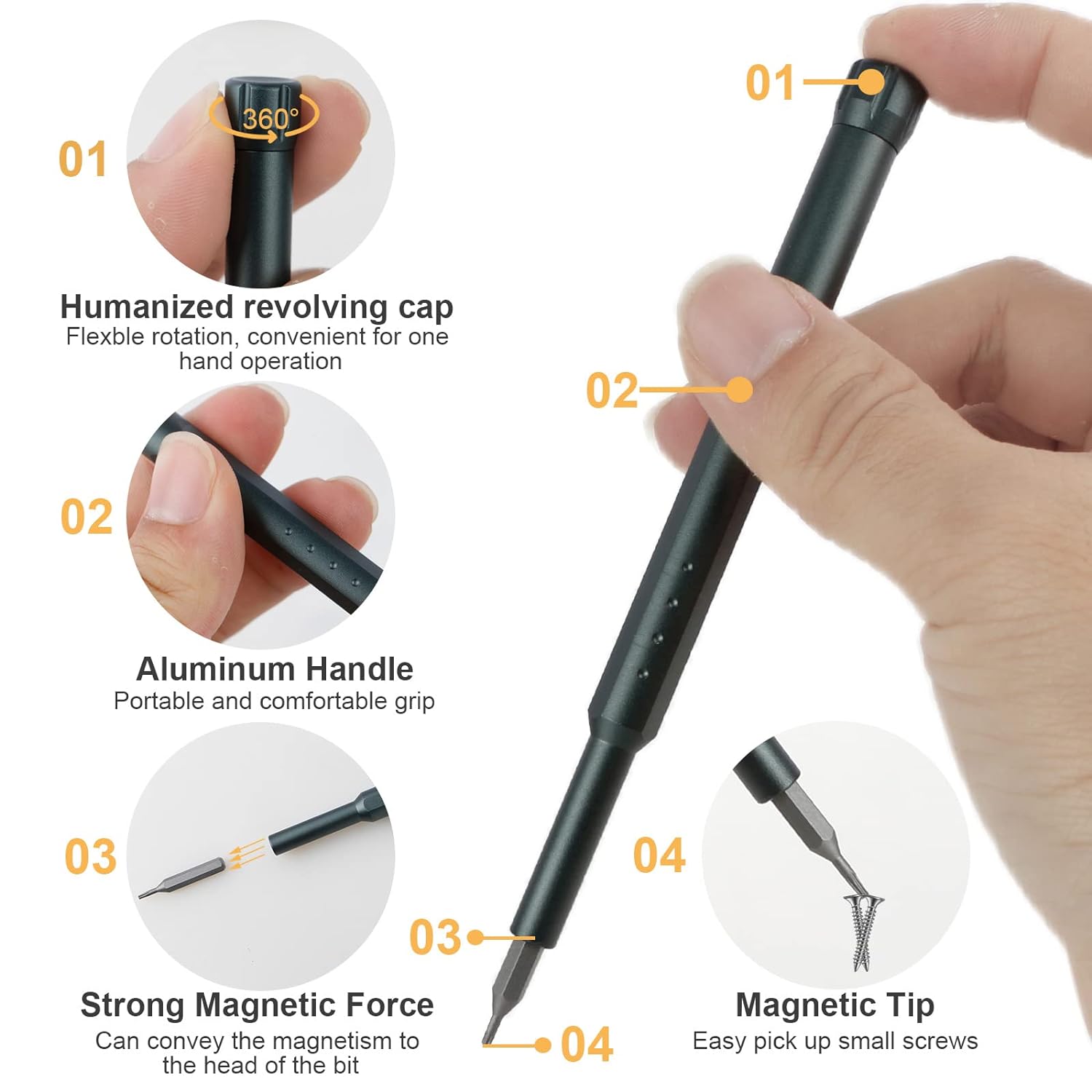 Push Rotating Screwdriver Buy 46-in-1 Compact Precision Screwdriver Set With Push Eject Online