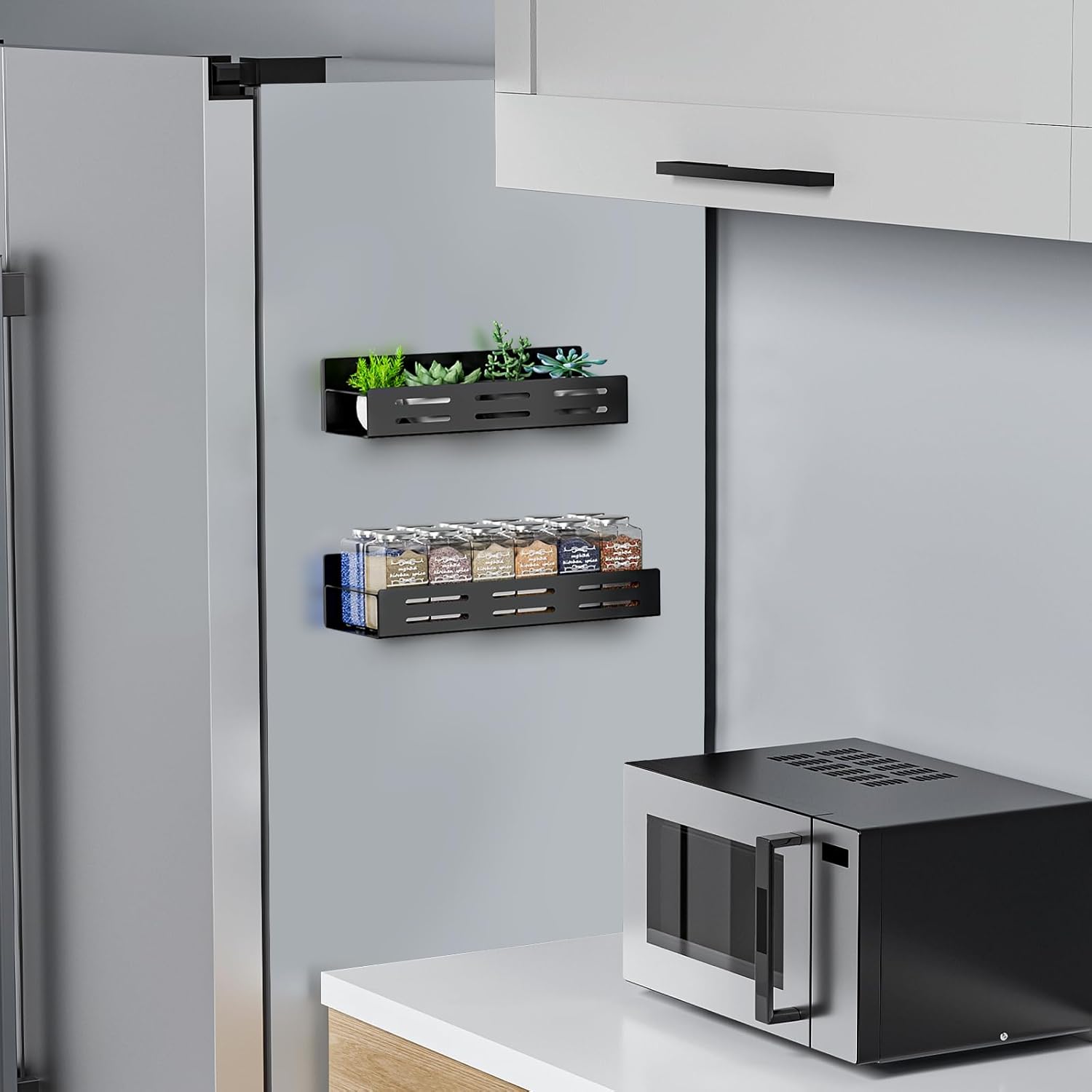 Magneto-Grip Kitchen Storage Rack