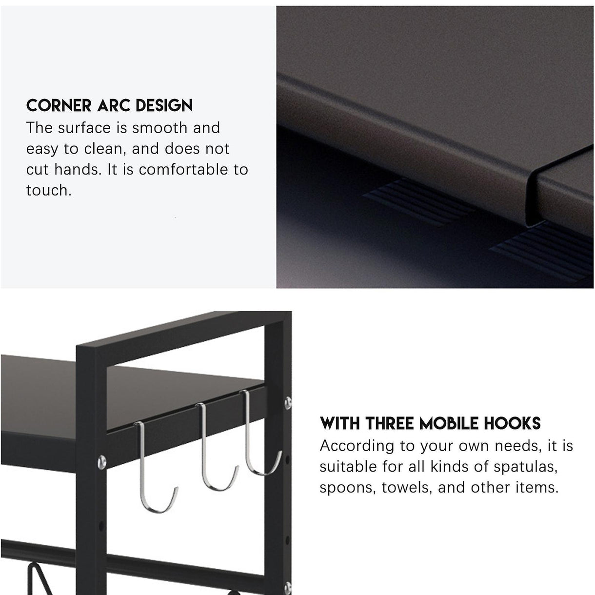 Kitchen Adjustable Standing Shelving Rack – HOME ESSENTIALS