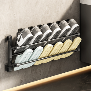 Wall-Mounted Foldable Shoe Rack