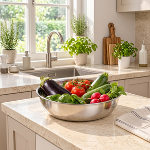 Multi-Purpose Stainless Steel Kitchen Bowl