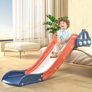 Kids Bedside Slide with Non-Slip Base & Handrails