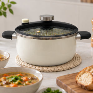 Heavy-Duty Iron Pressure Cooker(6L)