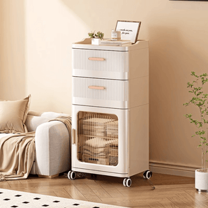 Multifunctional Plastic Movable Storage Cabinet(42cm)
