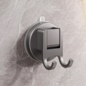 Wall-Mounted Suction Cup Double Hook