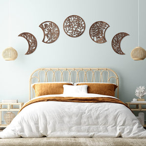 Nordic Bohemian Moon Phase Wall Decor Set