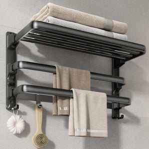 Multi-Purpose Foldable Bathroom Rack