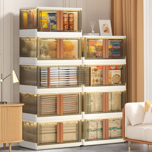 Single-Layer Multi-Bin Cube Storage Cabinet