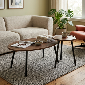 Nordic Living Room Nesting Coffee Table Set