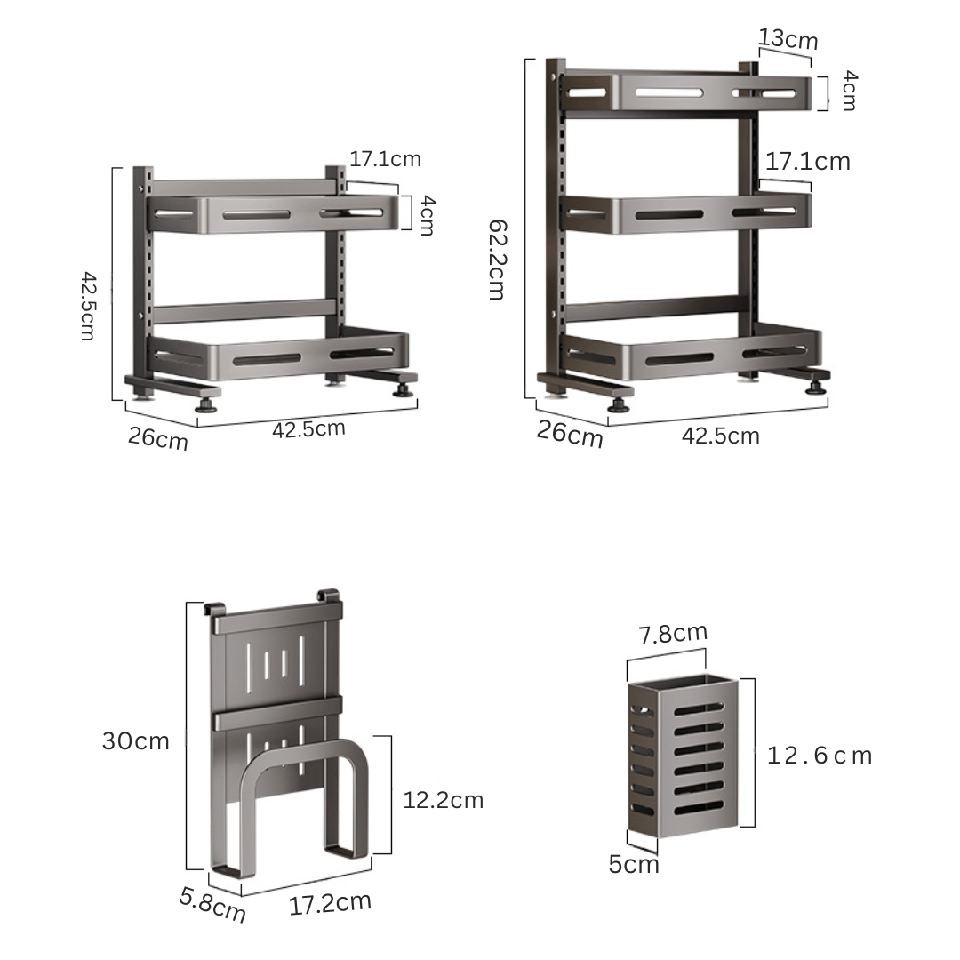 Buy Stainless Steel Kitchen Rack Shelf | Multi-Tier Storage