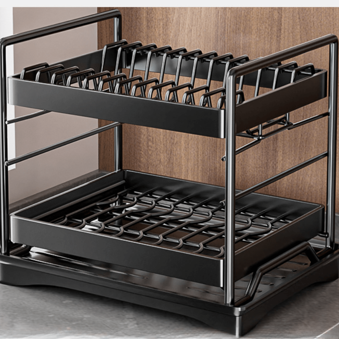 Lunch Storage Rack Dish Storage Rack - Buy Multifunctional 2 Tier Kitchen Rack Online