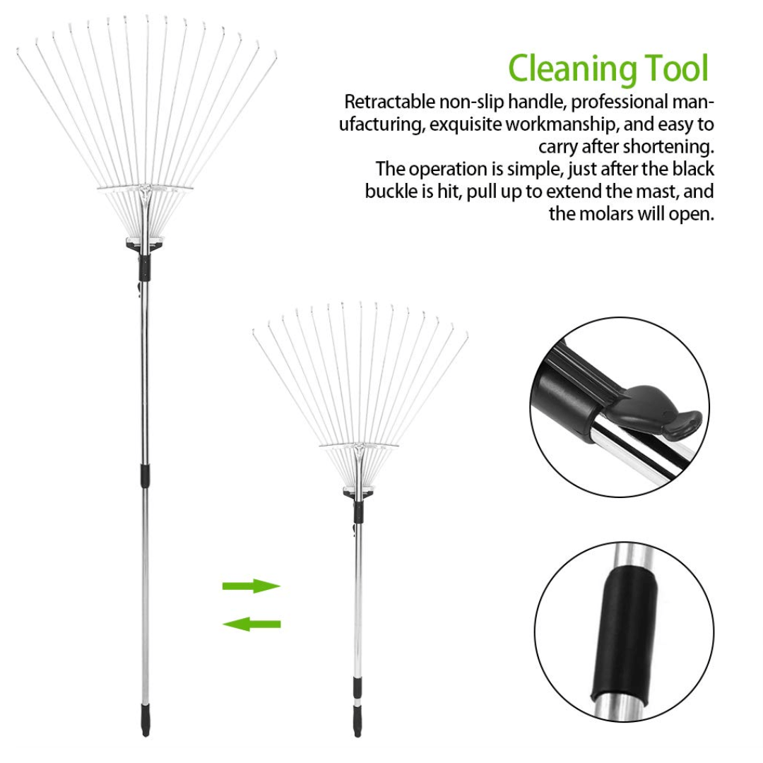 Belro Versatile Rake Versatile Telescopic Garden Rake – HOME ESSENTIALS
