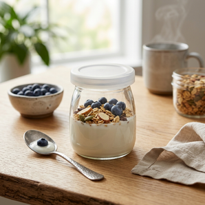 Glass Pudding Jar with Airtight Lid(100ml)