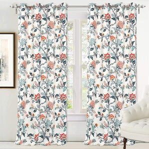 Soft Elegance Floral Curtain