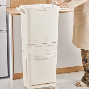 Multi-Layer Tilted Trash Can