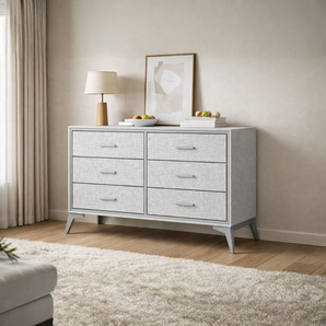 Modern Oxford Six Drawer Lowboy Storage Cabinet